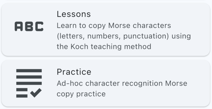 learning Morse code